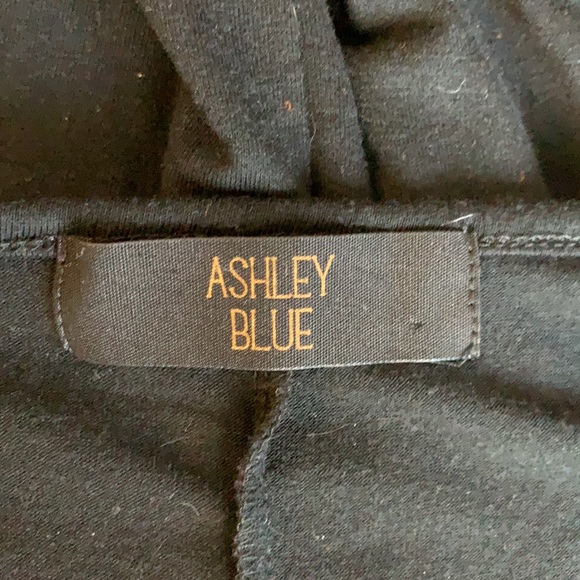 Ashley Blue Womens Top Collar Long Sleeve Gold Grommet Collar plus size XL - Picture 5 of 7